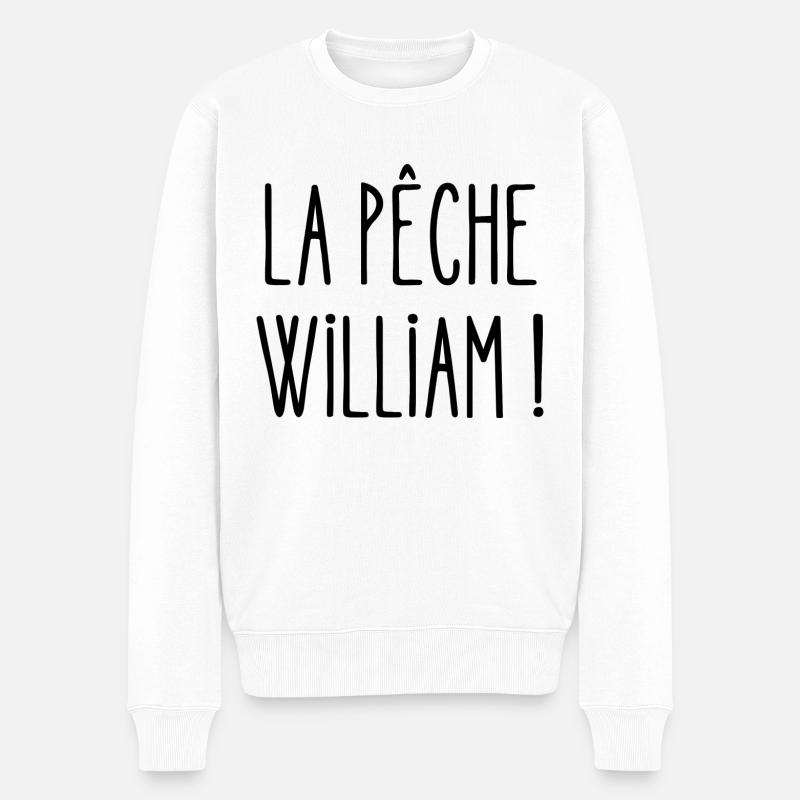 la pêche william - Pull Premium bio Homme - blanc