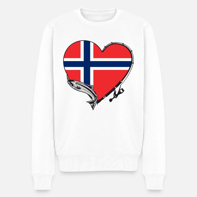 Cœur de pêcheur - Pull Premium bio Homme - blanc