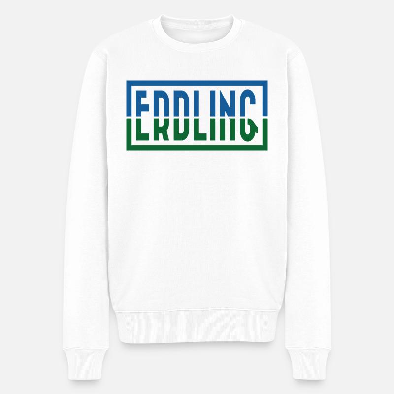 Erdling - Männer Premium Bio Pullover - Weiß