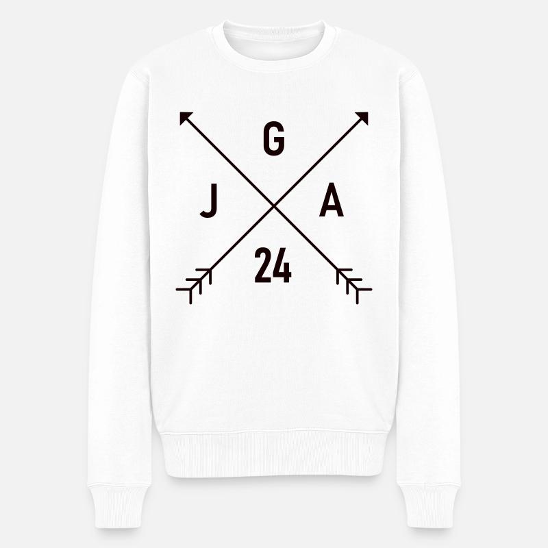 jga 24 - Männer Premium Bio Pullover - Weiß