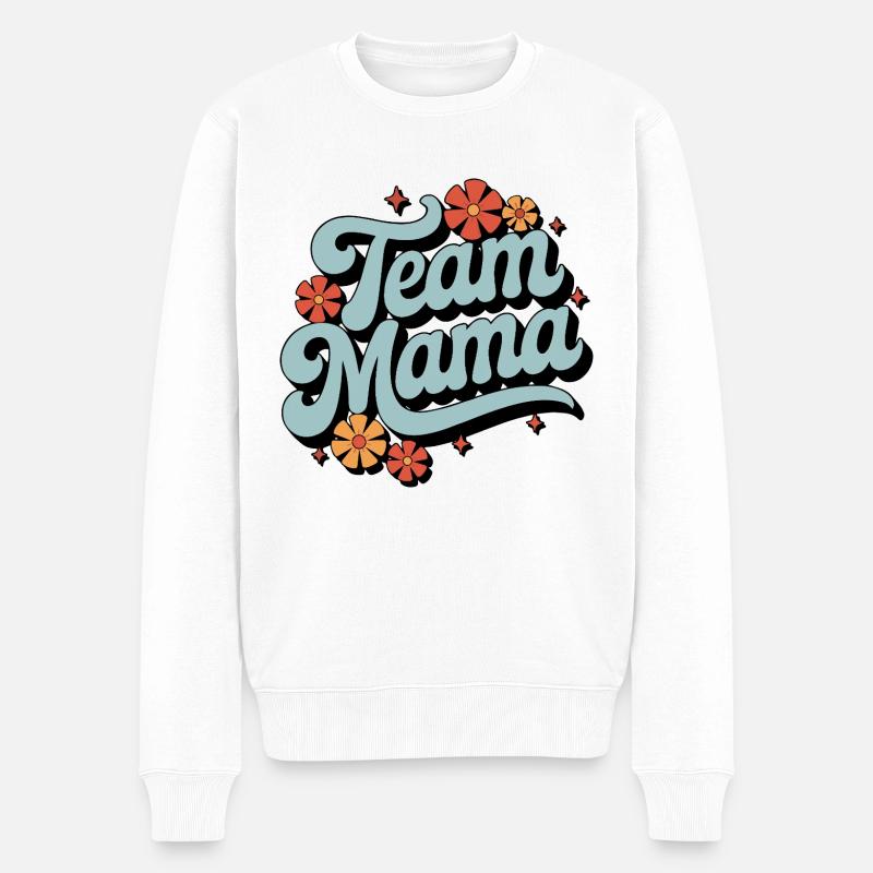 Chemise rétro Team Mom - Pull Premium bio Homme - blanc