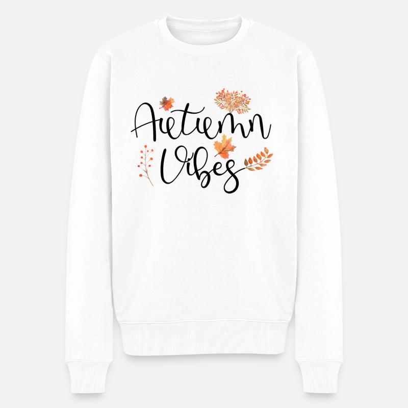 l'automne - Pull Premium bio Homme - blanc