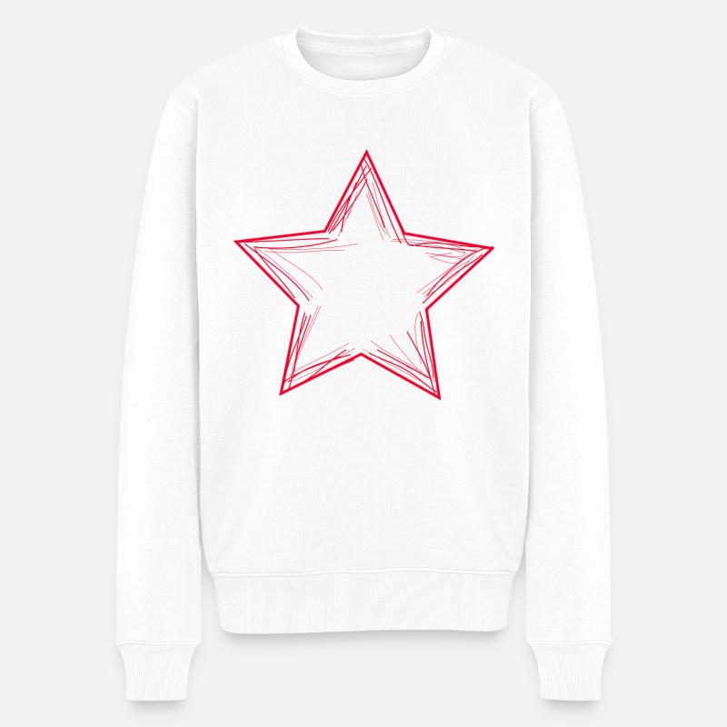 Étoile - Pull Premium bio Homme - blanc