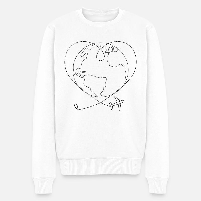 Voyager - Pull Premium bio Homme - blanc