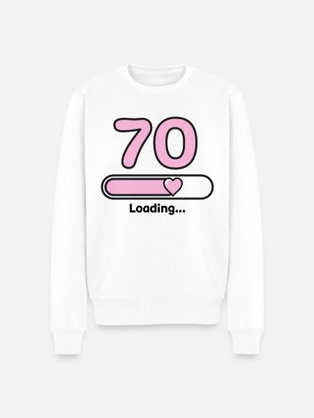 70 ans - Pull Premium bio Homme - blanc