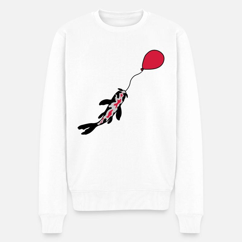 Ballon Koi Fish Nishikigoi - Pull Premium bio Homme - blanc