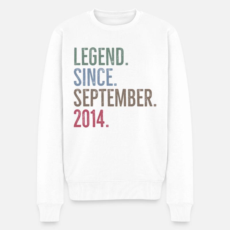 Légende depuis septembre 2014 - Pull Premium bio Homme - blanc