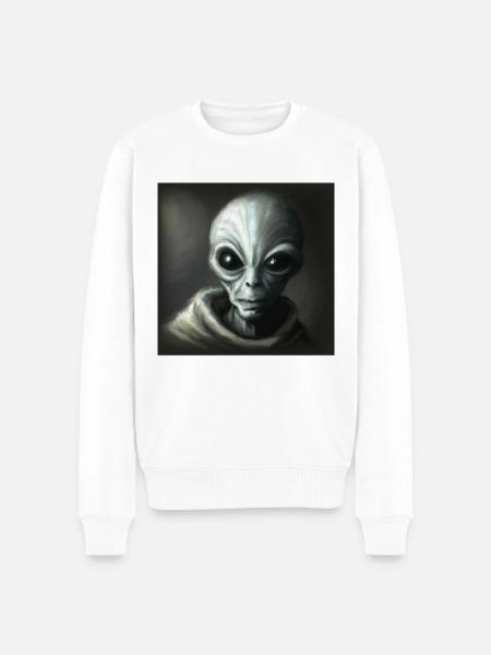 Alien - Men's Premium Organic Jumper - white