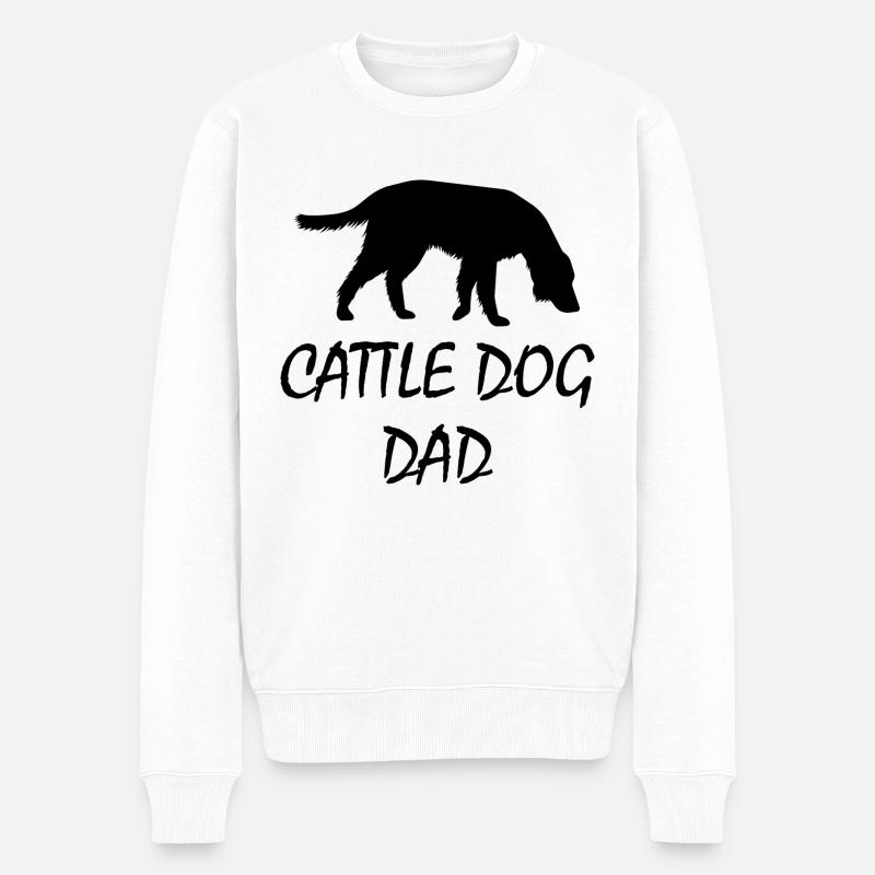 Hund Dog - Männer Premium Bio Pullover - Weiß