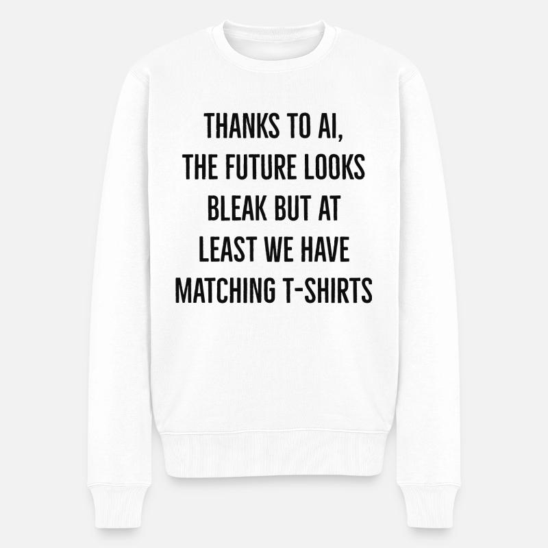 Allocation chômage - Pull Premium bio Homme - blanc