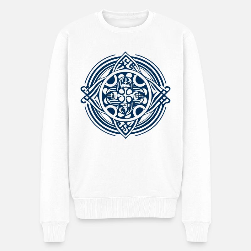 Folklore breton - Pull Premium bio Homme - blanc