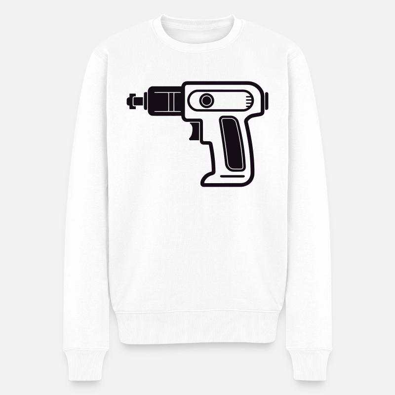 perceuse - Pull Premium bio Homme - blanc