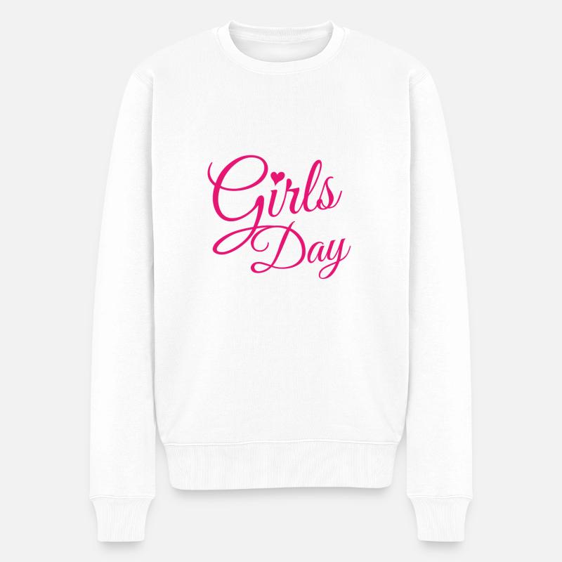 Girls Day - Männer Premium Bio Pullover - Weiß