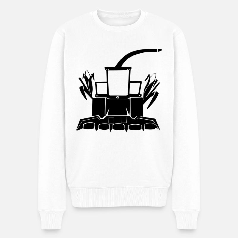 Design Häcksler - Männer Premium Bio Pullover - Weiß