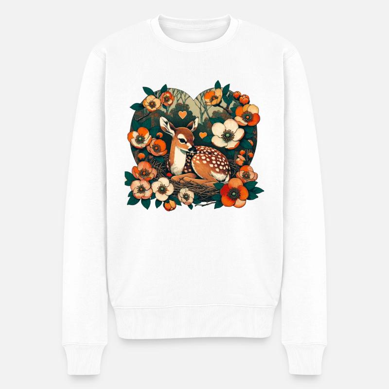 Fauve de printemps - Pull Premium bio Homme - blanc