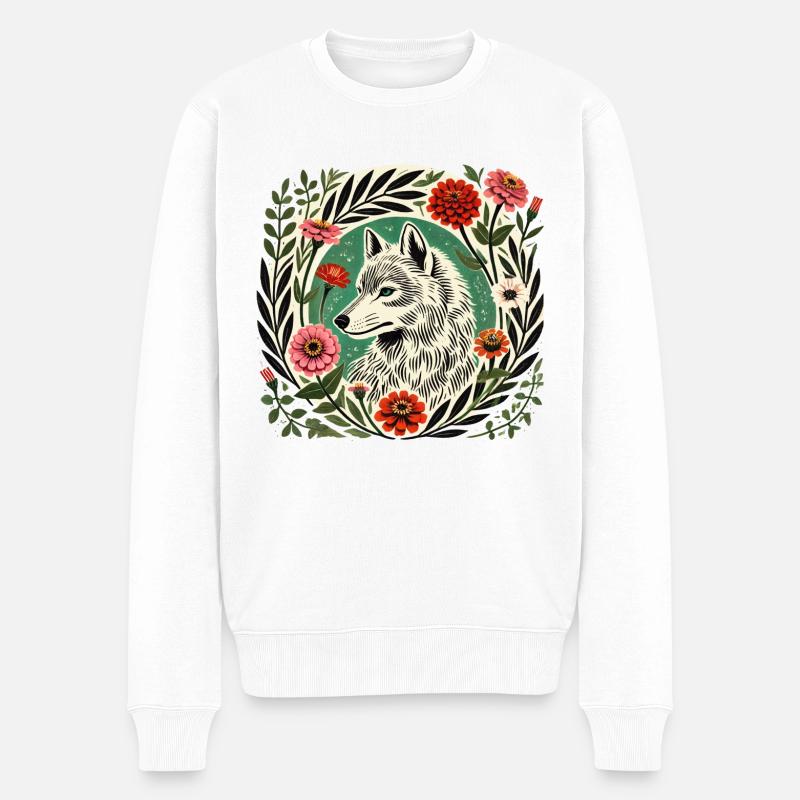 Loup - Pull Premium bio Homme - blanc