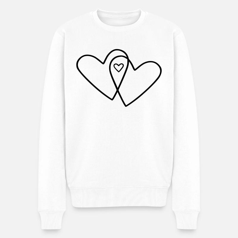 Famille 3 Coeurs - Pull Premium bio Homme - blanc