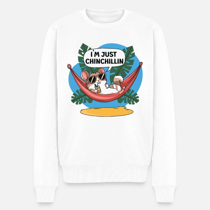 chinchillin relaxer - Pull Premium bio Homme - blanc