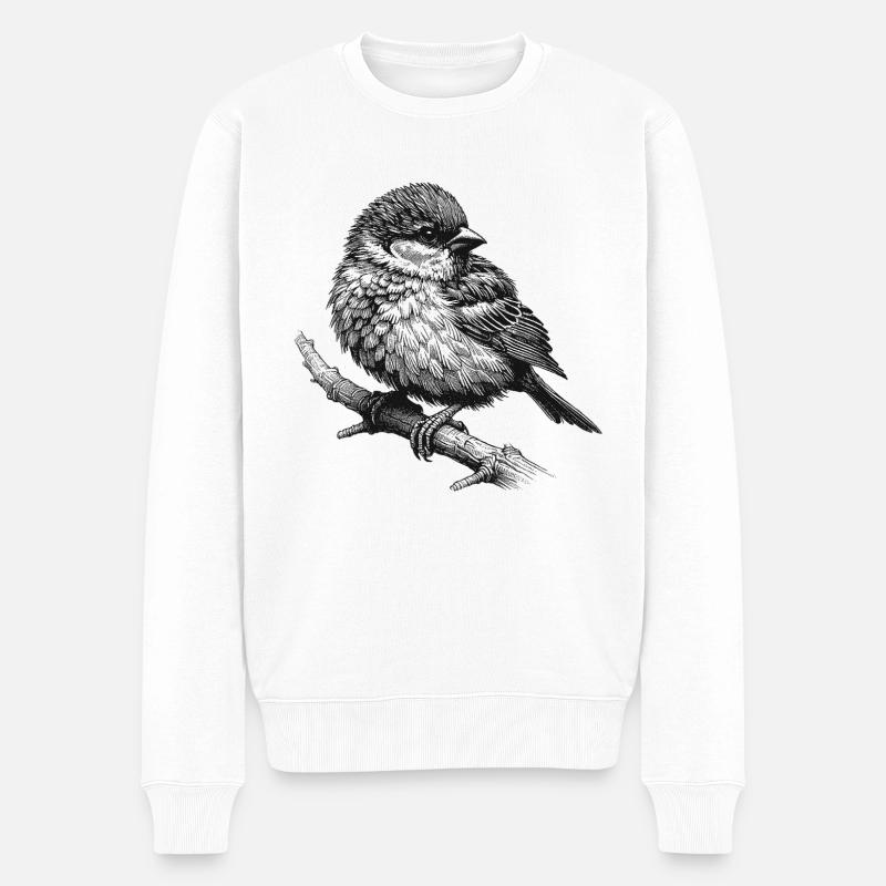 Moineau - Pull Premium bio Homme - blanc