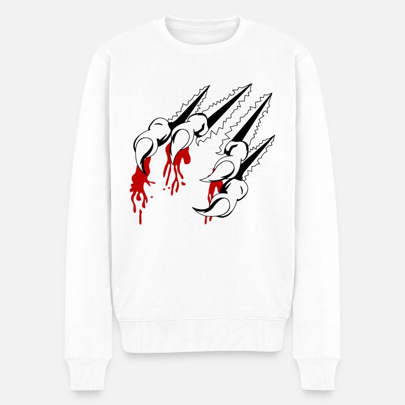 griffes 01 - Pull Premium bio Homme - blanc