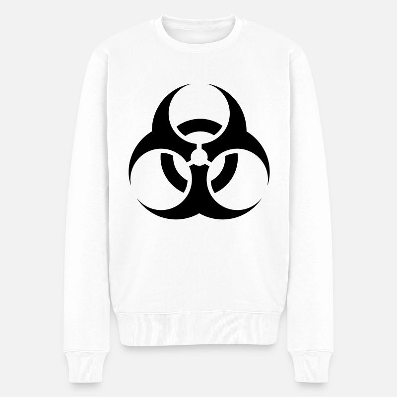 biohazard - Männer Premium Bio Pullover - Weiß