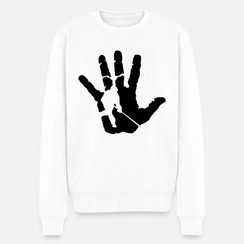 main hockey gason - Pull Premium bio Homme - blanc