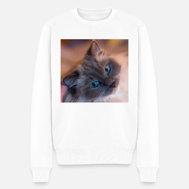 Chat - Pull Premium bio Homme - blanc