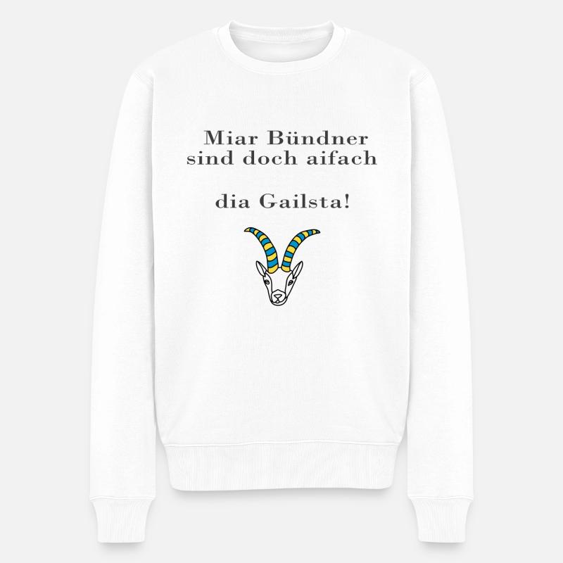 dia gailsta - Männer Premium Bio Pullover - Weiß