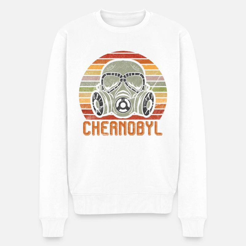 Chernobyl masc BytheManzanitas - Pull Premium bio Homme - blanc