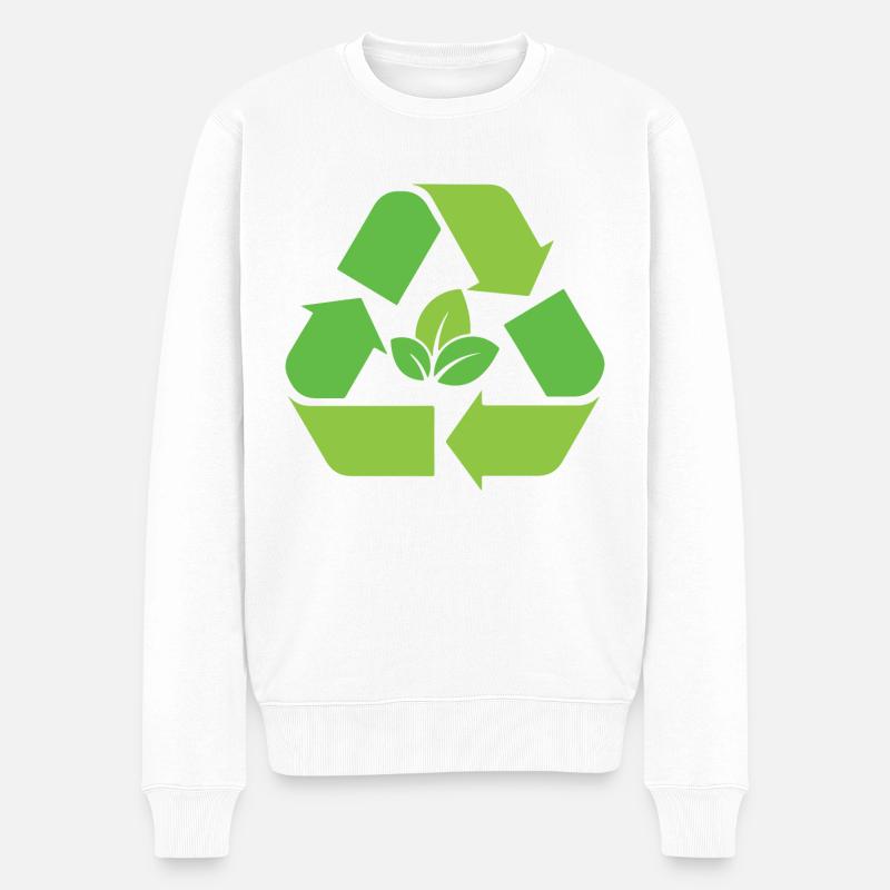 Recyclage - Pull Premium bio Homme - blanc