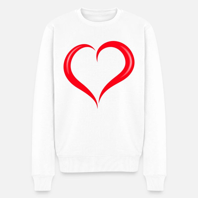 Cœur - Pull Premium bio Homme - blanc