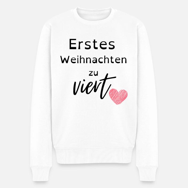 Weihnachten - Männer Premium Bio Pullover - Weiß