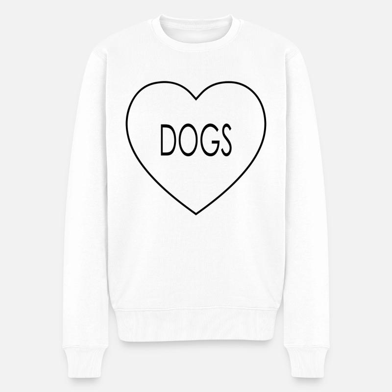 Hund Chien - Pull Premium bio Homme - blanc
