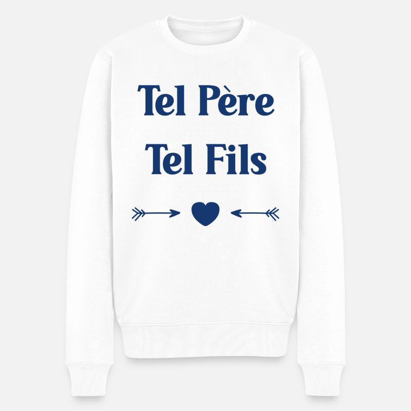 Tel père tel fils - Pull Premium bio Homme - blanc