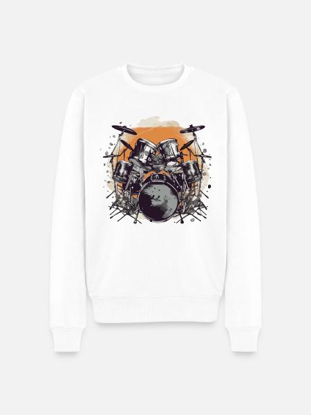 The battery - Men's Premium Organic Jumper - white