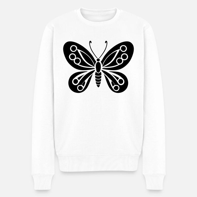 papillon - Pull Premium bio Homme - blanc