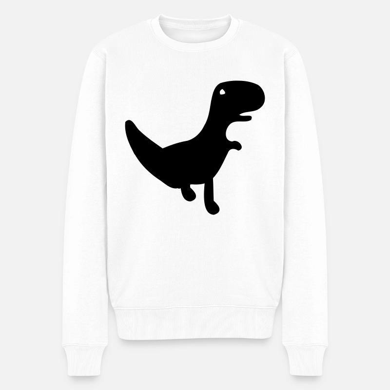 Le Dino de Cactus Run - Pull Premium bio Homme - blanc