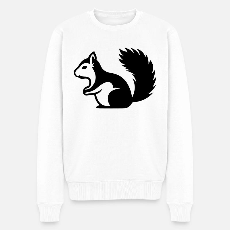 Ecureuil - Pull Premium bio Homme - blanc