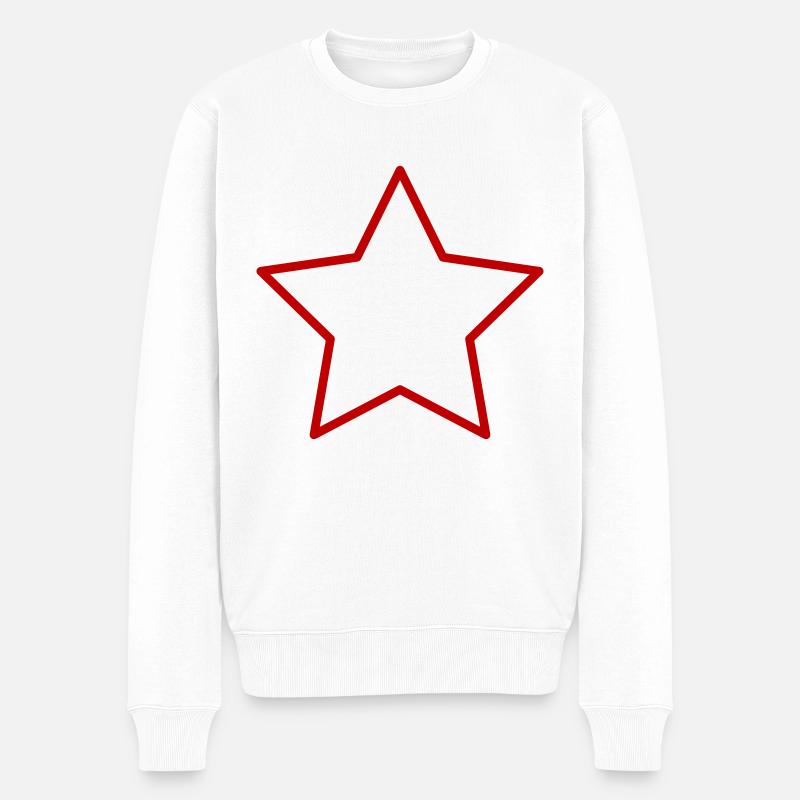 étoile - Pull Premium bio Homme - blanc