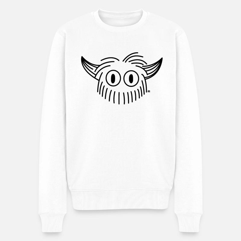 Monstre Poilu - Pull Premium bio Homme - blanc