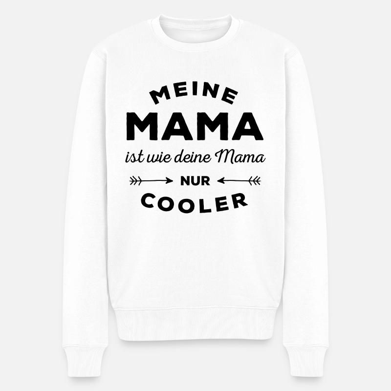 Muttertag meine Mama - Männer Premium Bio Pullover - Weiß