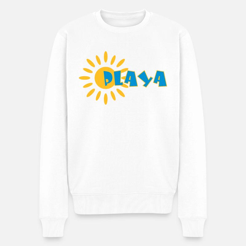 Playa ☀️ - Pull Premium bio Homme - blanc