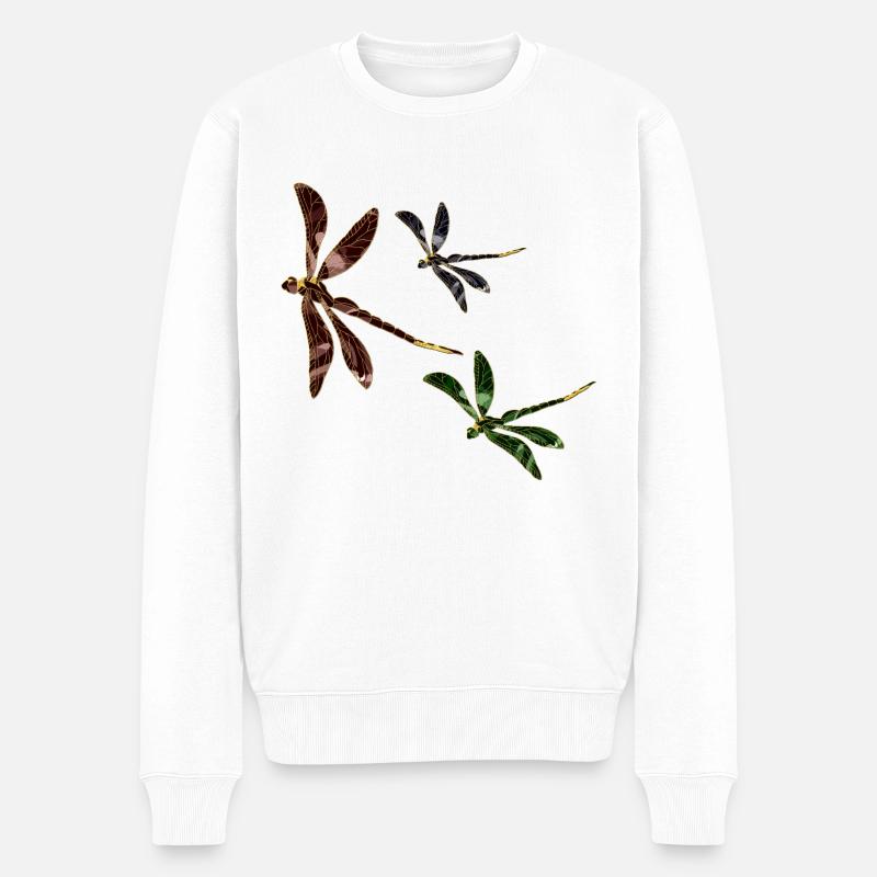 Libellules - Pull Premium bio Homme - blanc