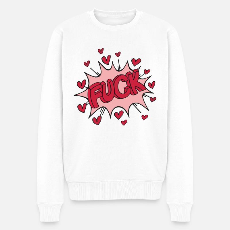 Feminismus - Männer Premium Bio Pullover - Weiß