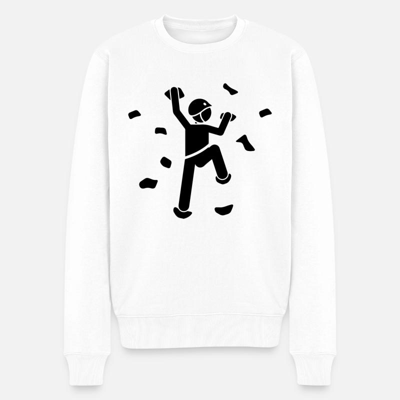Escalade de bloc - Pull Premium bio Homme - blanc