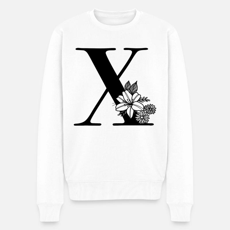 Lettre X - Pull Premium bio Homme - blanc