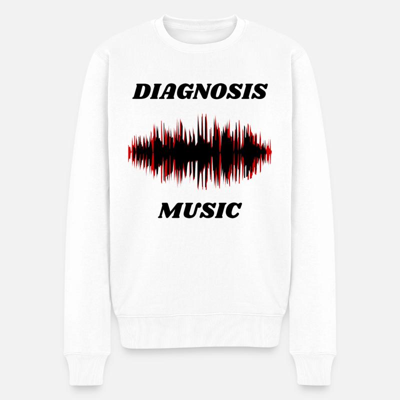 Musique de diagnostic - Pull Premium bio Homme - blanc