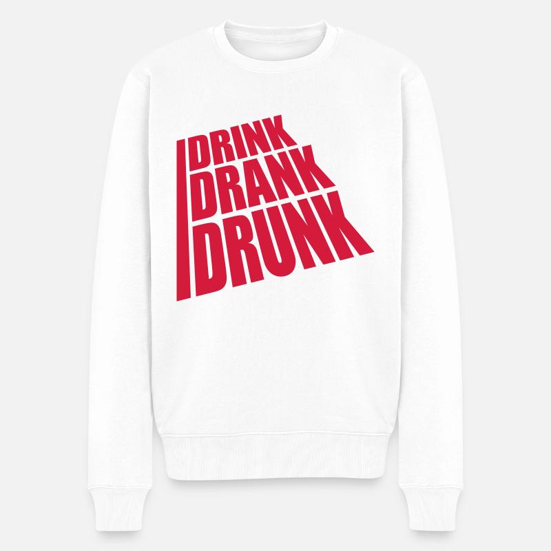 boire bu ivre citation - Pull Premium bio Homme - blanc