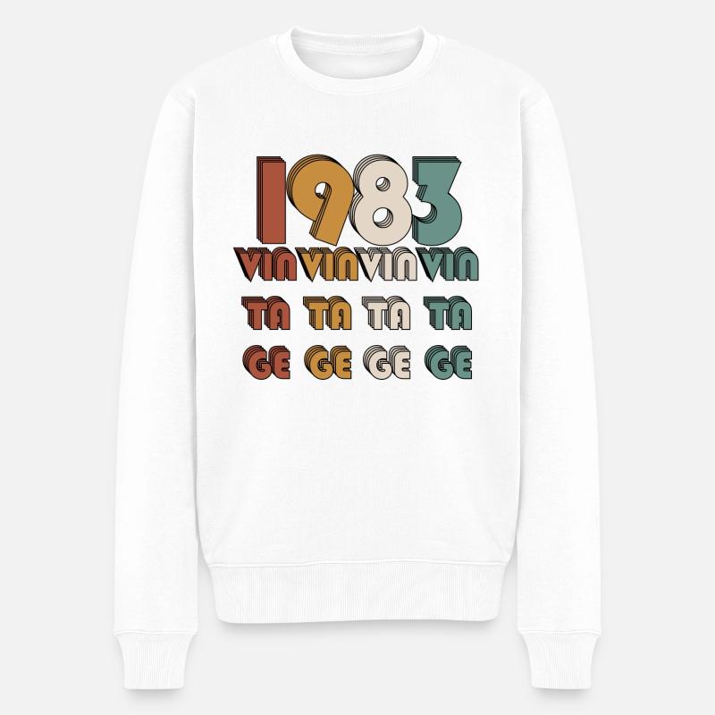 Vintage 1983 - Pull Premium bio Homme - blanc