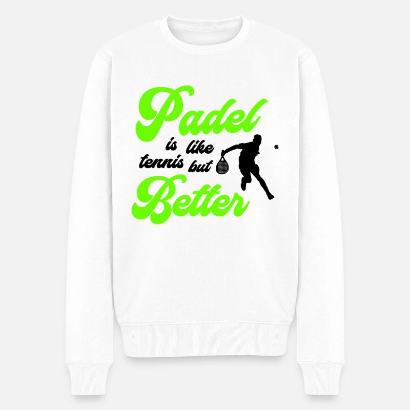 Padel Better - Pull Premium bio Homme - blanc